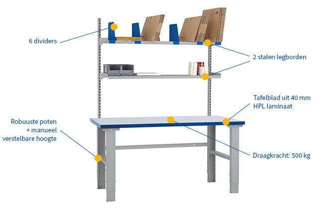 Paktafel Rvs BASEline Heavy paktafel online kopen