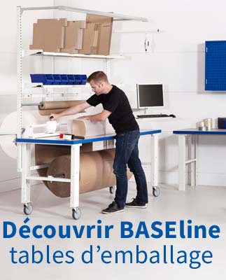BASEline by Storopack: des postes de travail pour répondre à vos besoins d&amp;apos;emballage. Découvrez les options.