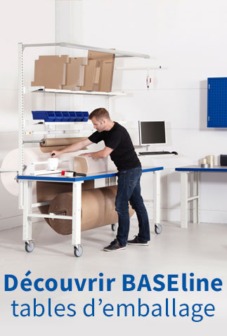 BASEline by Storopack: des postes de travail pour répondre à vos besoins d&apos;emballage. Découvrez les options.