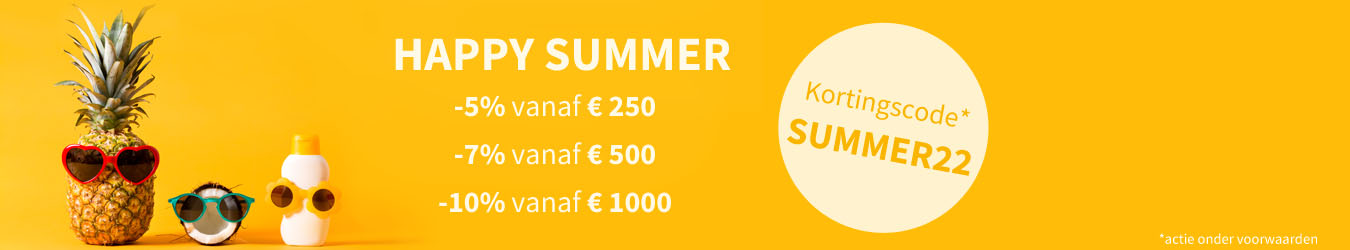 Happy Summer bij Storopack: bespaar tot 10% op uw online aankopen met de kortingscode SUMMER22.