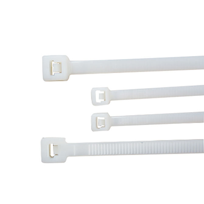 Lien autobloquant 300x4,8mm blanc Lien autobloquant 300x4,8mm blanc