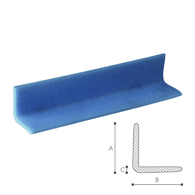 PE L-schuimprofiel 30kg/m³ 50x50x6mm/2m PE L-schuimprofiel 30kg/m³ 50x50x6mm/2m