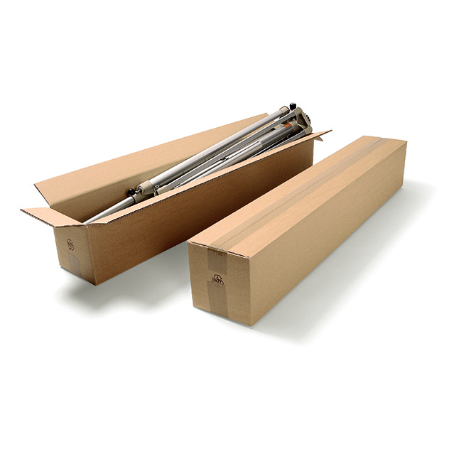 Lange dozen met opening in de lengte