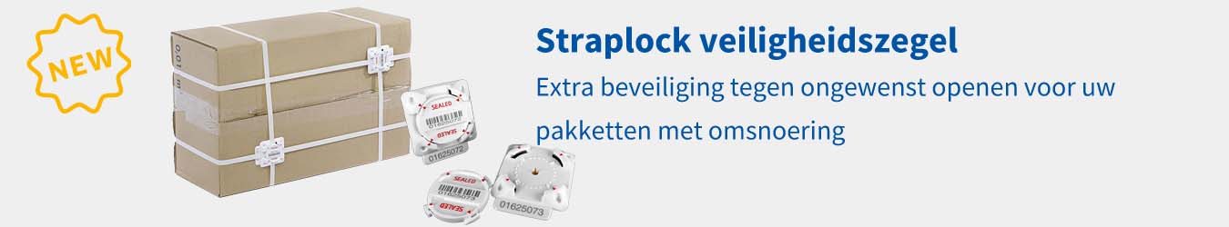 Nieuw product: straplock beveiligingszegel voor omsnoering