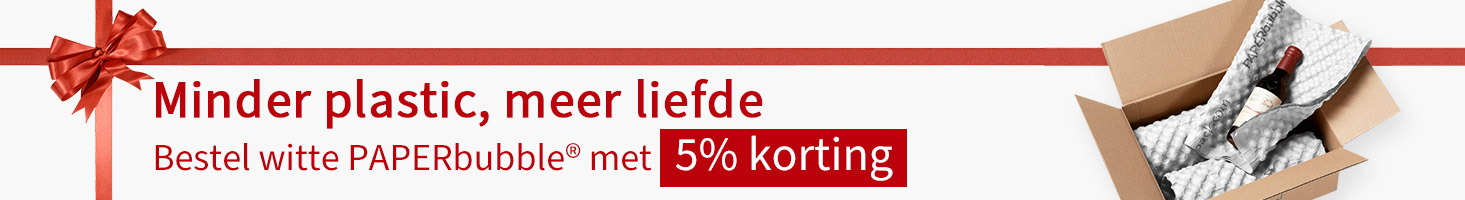 Bestel witte PAPERbubble® papiervellen met 5% korting. Bestel witte PAPERbubble® papiervellen met 5% korting.