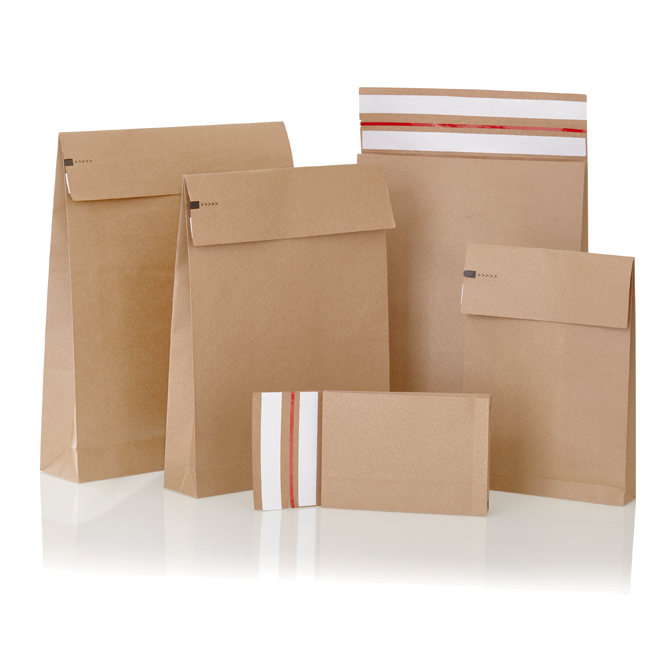 Enveloppes, ft 162 x 229 mm avec bande adhésive, en papier kraft de 90 g,  brun, boîte de 500 pièces