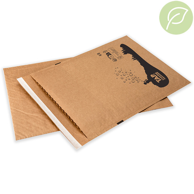 Papieren enveloppen met papieren luchtkussenfolie Papieren enveloppen met papieren luchtkussenfolie