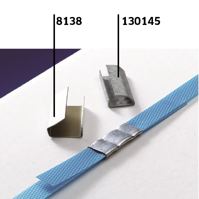 Metalen klemmen voor omsnoering