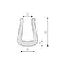 PE U-schuimprofiel 29x94mm/2000mm tulip