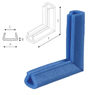 PE profilé mousse en U 24x100x100mm coin