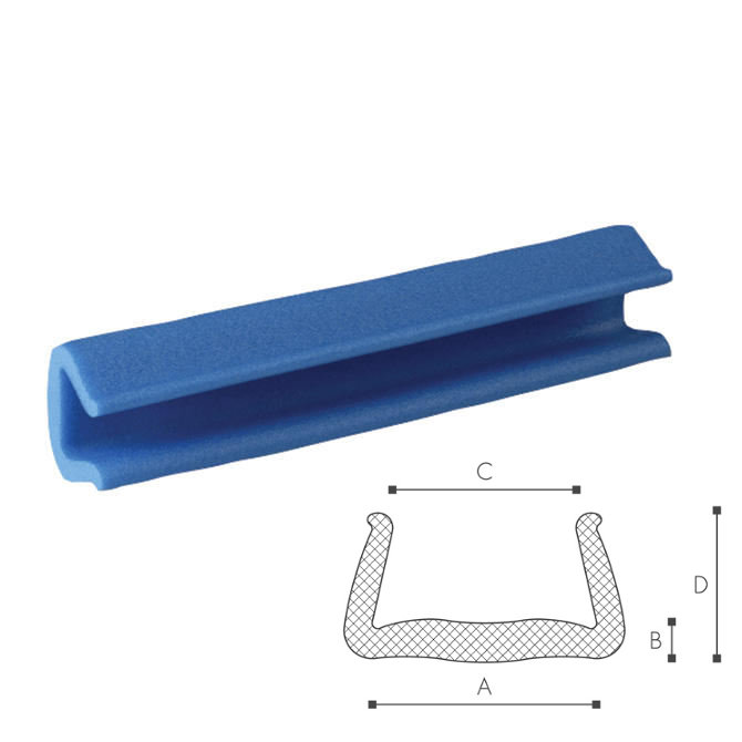 PE U-schuimprofiel 16x29mm/2000mm tulip PE U-schuimprofiel 16x29mm/2000mm tulip