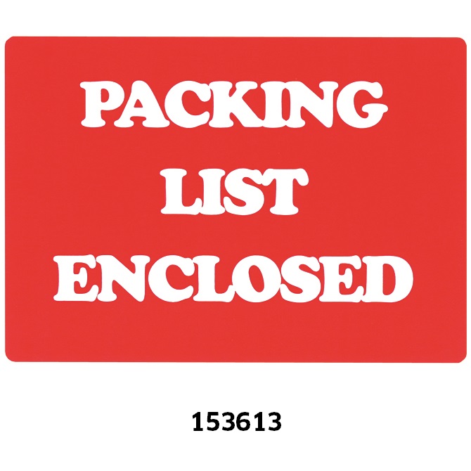 Etiket papier 74x105mm -Packing List en-