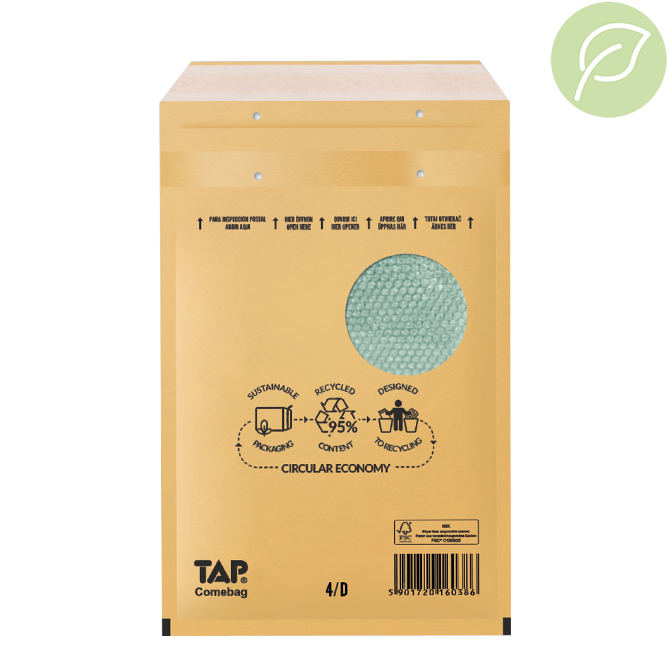 Bubbelfolie-envelop 150x215mm bruin recy Bubbelfolie-envelop 150x215mm bruin recy