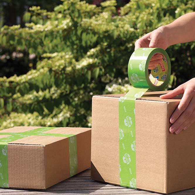 Gerecycleerde PP-verpakkingstape – tesapack® 58155 & 58156
