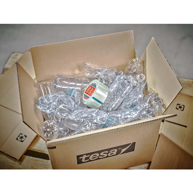 Gerecycleerde PET-verpakkingstape – tesa® 60412